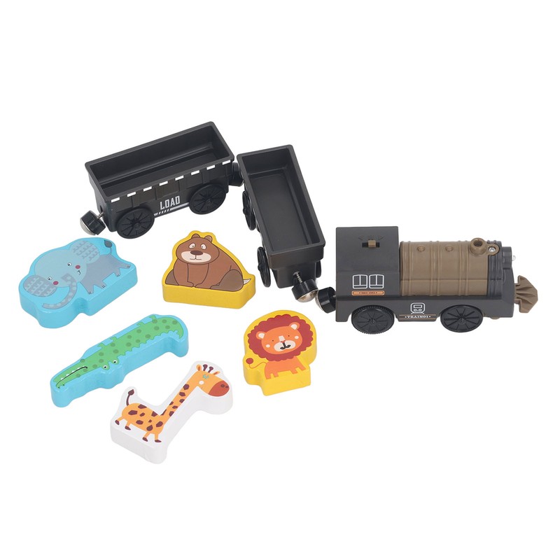 Electric Magnetic Animal Toy Train Set Preschool Educational Learning Toy