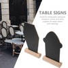 Cabilock 2pcs Drawing Blackboards Boards for Restaurant Desktop Boards Message