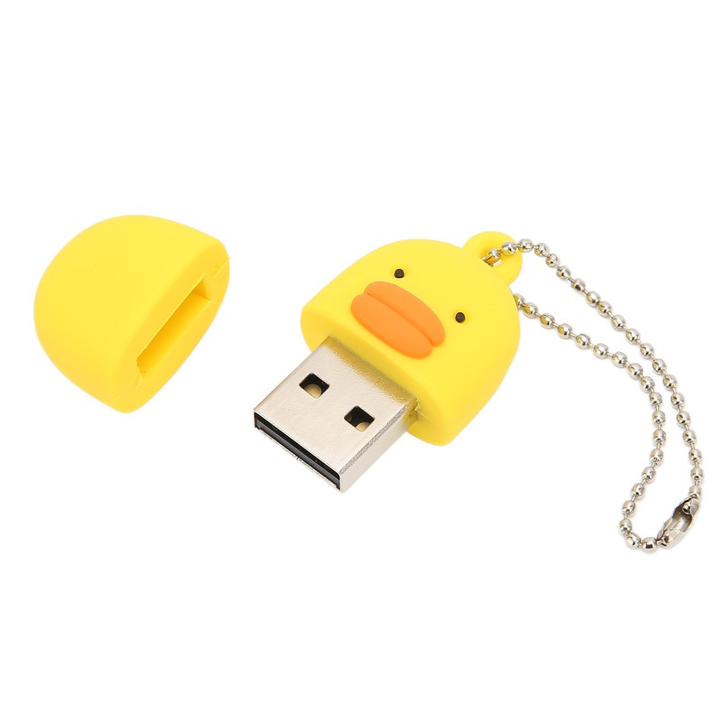 Cartoon Flash Drive Cute Yellow Duck Shape Anti Electromagnetic Interference