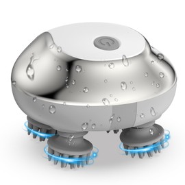 Olipiter Scalp Massager, Portable Head Massager with Kneading 76 Nodes, Rechargeable Handheld Scalp Massager for Stress Relief, Full Body Relaxation,Ideal Gifts for Women, Men