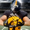 Scale Wear Design University of Iowa Hawkeyes Football Gloves with