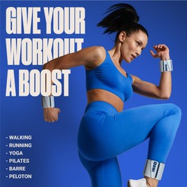 SPORTBIT Wrist Weights for Women - Pair of 1lb Platinum-Cured Silicone Wrist and Ankle Weights, Adjustable, Durable, Non-Slip Design, Ideal for Strength Training, Yoga, Running and Home Activities