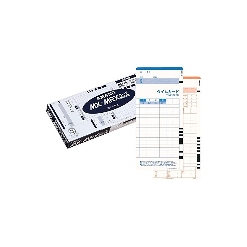amano Time Card MX MRX Card MX MRX Cards Bulk