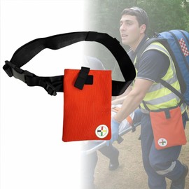 Triage Tape Belt Pack - First Aid Essential Tape Organizer Bag for Emergency Rescue, Disaster First Responder, EMTs, CERT, Outdoor