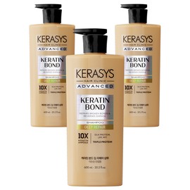 Kerasis Advanced Keratin Bond Deep Repair Shampoo, 600ml, 3 packs / 케라시스 어드밴스드 케라틴 본드 딥 리페어 샴푸, 600ml, 3개