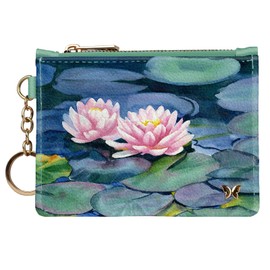Monarque RFID Keychain Wallet (Water Lily)