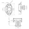 LENKRAD 6 PCS Push Button Latch Cabinet Door Catch Keyless