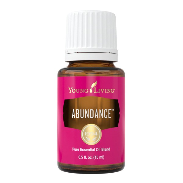 Young Living Abundance Essential Oil Blend - 15ml - Aromatic Blend of Orange, Frankincense, Patchouli, Clove, Ginger, Myrrh, Cinnamon Bark, and Black Spruce