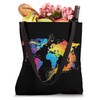 Abstract World Map Tote Bag
