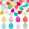 PH PandaHall 80 Pieces 8 Colours Natural Shell Pendants, Teardrop