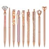 Glitter Ballpoint Pen Set, 1 Set Artificial Diamond Pen, Creative