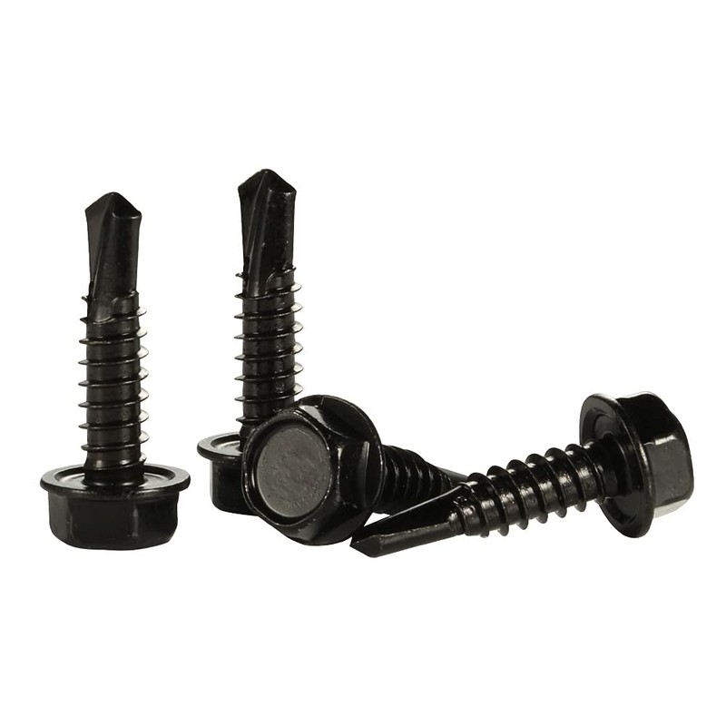 #14 x 1-1/4" Hex Washer Head Self Drilling Screws, Self
