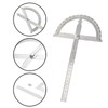 1 x Stainless Steel Protractor, 0-180° Round Head Protractor, Degree