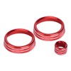 3pcs a C Rotary Knob Ring Aluminium Alloy Trim Volume
