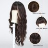 Esmee Long Wavy Brown with Highlight Wigs for Women with