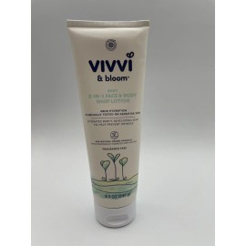 Bloom 3x Sealed Vivvi & Bloom Baby 2 In 1 Face & Body Whip Lotion 8.5 Oz