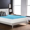 Zayton, 1-Inch Premium Convoluted Gel Memory Foam Toppers for Enhanced