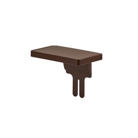 Like Kit Sat-Set Toilet Shelf, Square, Brown, Approx. W 6.7 x D 3.9 x H 5.1 inches (170 x 100 x 130 mm) (when assembled) SS-11