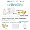 QWALIT Ear Piercing Kit Gold Ear Piercing Gun Kit Self