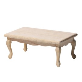 TOYANDONA Dollhouse Table 1:12 Miniature Miniature Tea Table Wooden Furniture Model Mini House Accessory for Dollhouse Fairy Garden