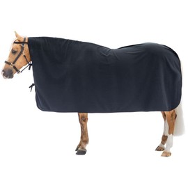 Dura-Tech Polar Fleece Square Cooler | Color Black | Size Medium | Ideal for Horse Care | Provides Warmth & Quick Wicking | Perfect for After Baths & Workouts | 300g Double Sided Polar Fleece