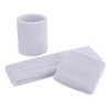 ONUPGO White Sweatband Set Sports Headband Wristband Set Sweatbands Terry