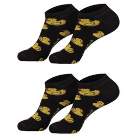 Trainer Socks (2 Pairs) Women I Boys I Girls I Men I Women's Socks I Men's Socks I Fun Socks I Fun Socks I Socks I Funny Colourful I Tree Wool I Funny Stockings I Dimensionally Stable, Squeaky Duck