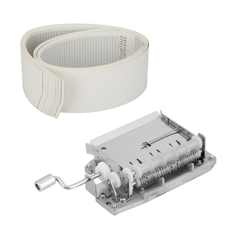 DIY 30 Note Tape Hand Crank Music Box Movement Hole