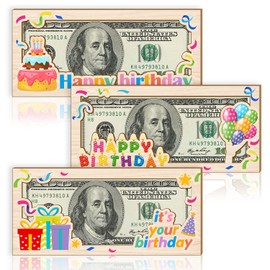 3 Pieces Birthday Gifts for Women Kids-Birthday Money Gift Holder for Cash Gift- Money Wallet Birthday Money Gift DIY Money Holder Birthday Present for Birthday Party