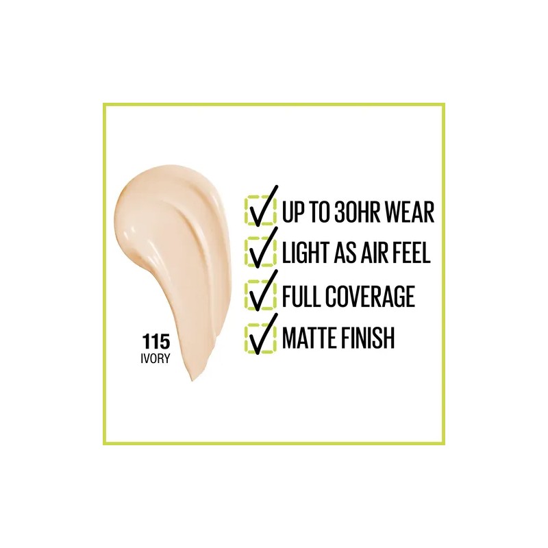 Maybelline Super Stay Full Cover Liquid Foundation Mate
