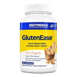 Enzimas Digestivas Cápsula Enzymedica GlutenEase 120 Unidades