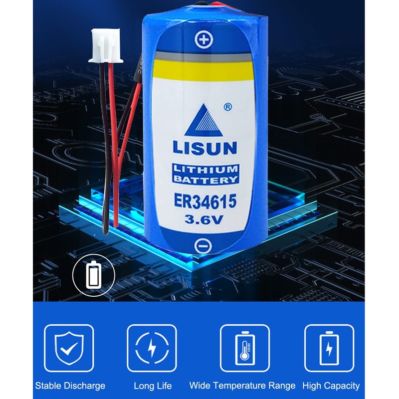 STEPMAX (5 Pack ER34615 D Cell Lithium Battery 3.6V 19000mah