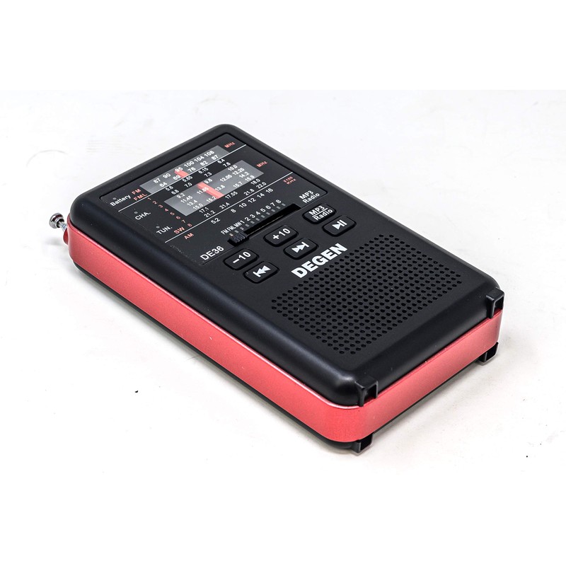 DEGEN DE36 Rechargeable AM FM Shortwave Radio & MP3 Player