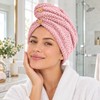Absorbent Hair Towel Wrap for Wet Hair – Button Closure
