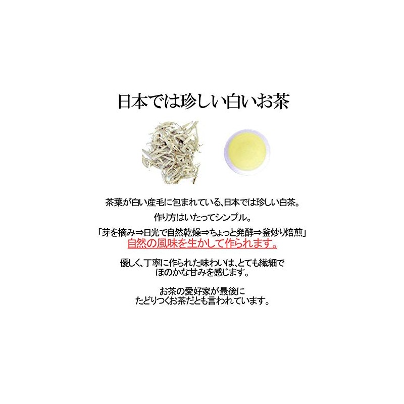 White Tea White Needle 1.1 oz (30 g) Hakugo Ginshin