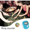 Blue Electronic Finger Tally Counter, Portable Digital Display Tally Counter,