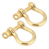 2 Set Anchor Shackles Pure Brass U-Type Chain Shackle Screw