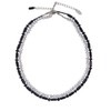 Set of 2 Yin and Yang Chains Faceted 42 cm