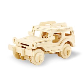 Georgie Porgy 3D Wooden Puzzle Animal Building Blocks for Children Puzzle Educational Toy Gift (JP232 Car)