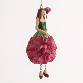 ROSEMARIE SCHULZ Heidelberg Carnations Flowers Girl Decorative Figure for Hanging Flower Figure Sculpture Flower Children