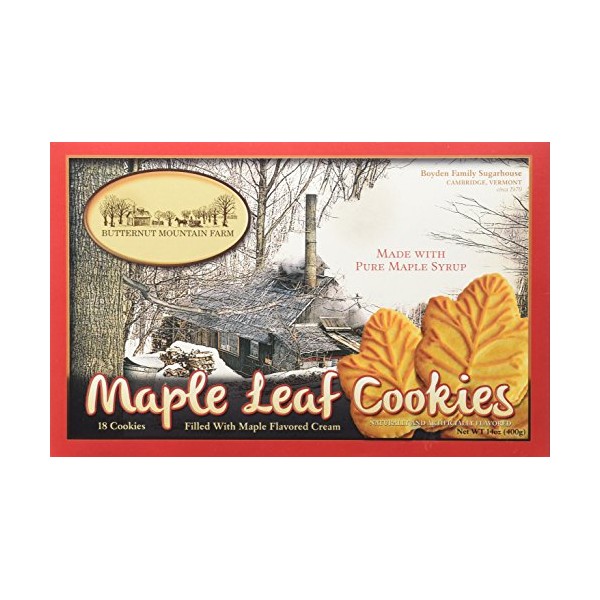 Butternut Mountain Farm Maple Leaf Cookies, 14oz