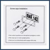 INFINAUTO 20 Pcs Aluminum Alloy License Plate Bolt Screw Nuts
