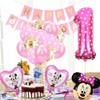 Minnie Balloons Set, BESTZY 23 PCS Minnie Theme Party Decorations