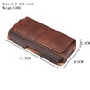 Cell Phone Belt Clip Bag Men Brown, Leather Cell Phone