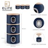 EHC Set of 3 Kitchen Storage Canisters for Tea, Coffee,