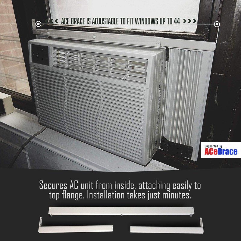 ACeBrace Universal AC Bracket - Window Guard & Support for