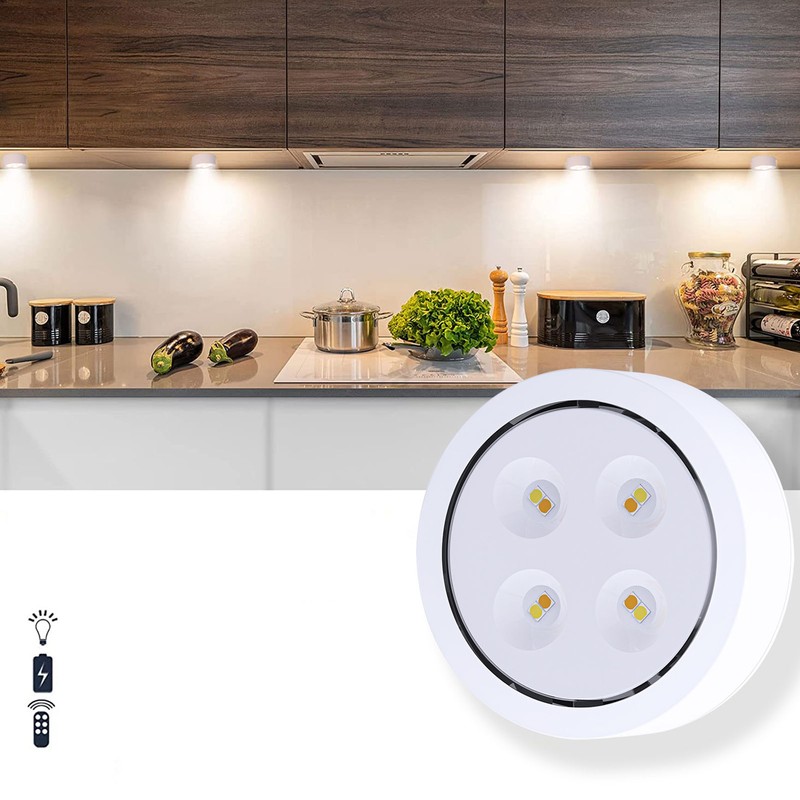 3Pcs Remote Control LED Light ABS Night Lamp Home Decoration