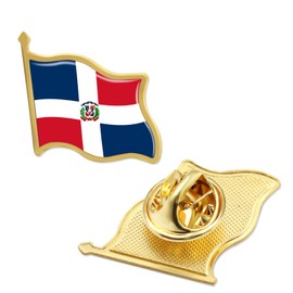 6Pack Dominican Flag Pins Bulk -1” Metal Patriotic Dominican Lapel Pins Badge Souvenir For Hat Bag Travel Gifts…