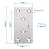 Iceyon 8pcs Mending Plates, Heavy Duty Flat Plate Bracket, Stainless