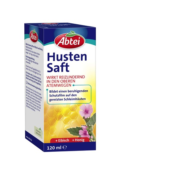 Abtei Cough Juice – with Marshmallow and Honey – Noticeably Relieves Irritation for Irritated Mucous membranes and Irritating Cough – for Day and Night – Alcohol, Lactose-Free, Gluten-Free – 1 x 120